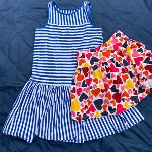 Summer girl dress and skirt